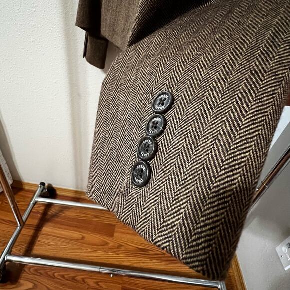 Vintage, Chaps Herringbone Wool Suit Set, Women's 12 - Picture 7 of 10